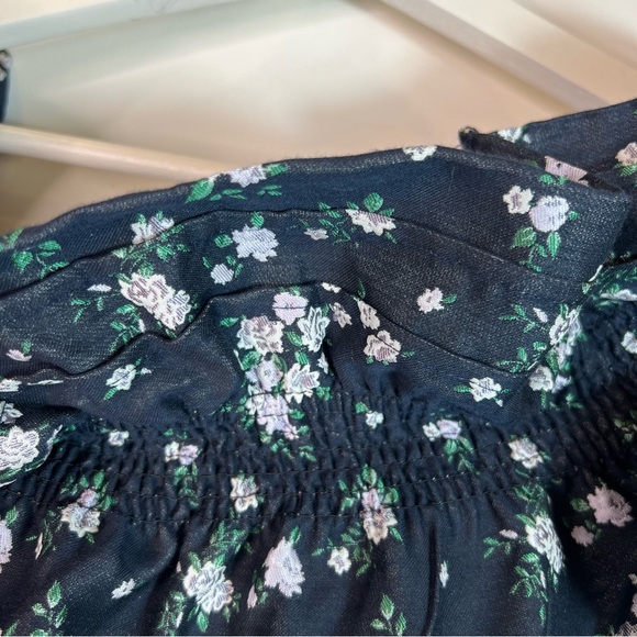 NWT Christy Lynn Jacquard Lorraine Floral Top Ruffle Blouse Size Medium - Picture 6 of 16